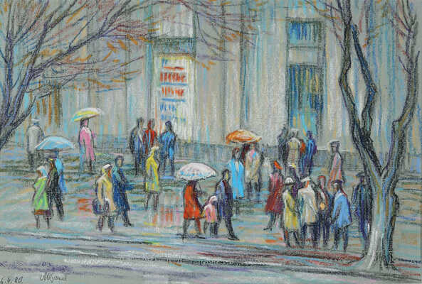 Осташев Аркадий Сергеевич. Москва. Дождь 